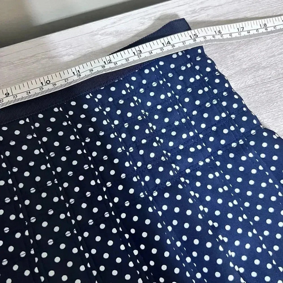 J.Crew Stitched Down Grid Dot Pleated Skirt Size 4 - Picture 13 of 13